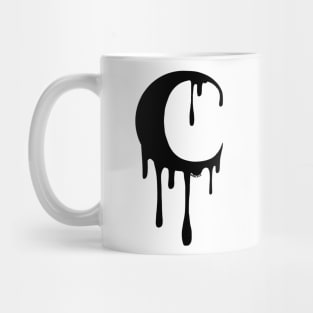 Dripping Moon (Black Version) Mug